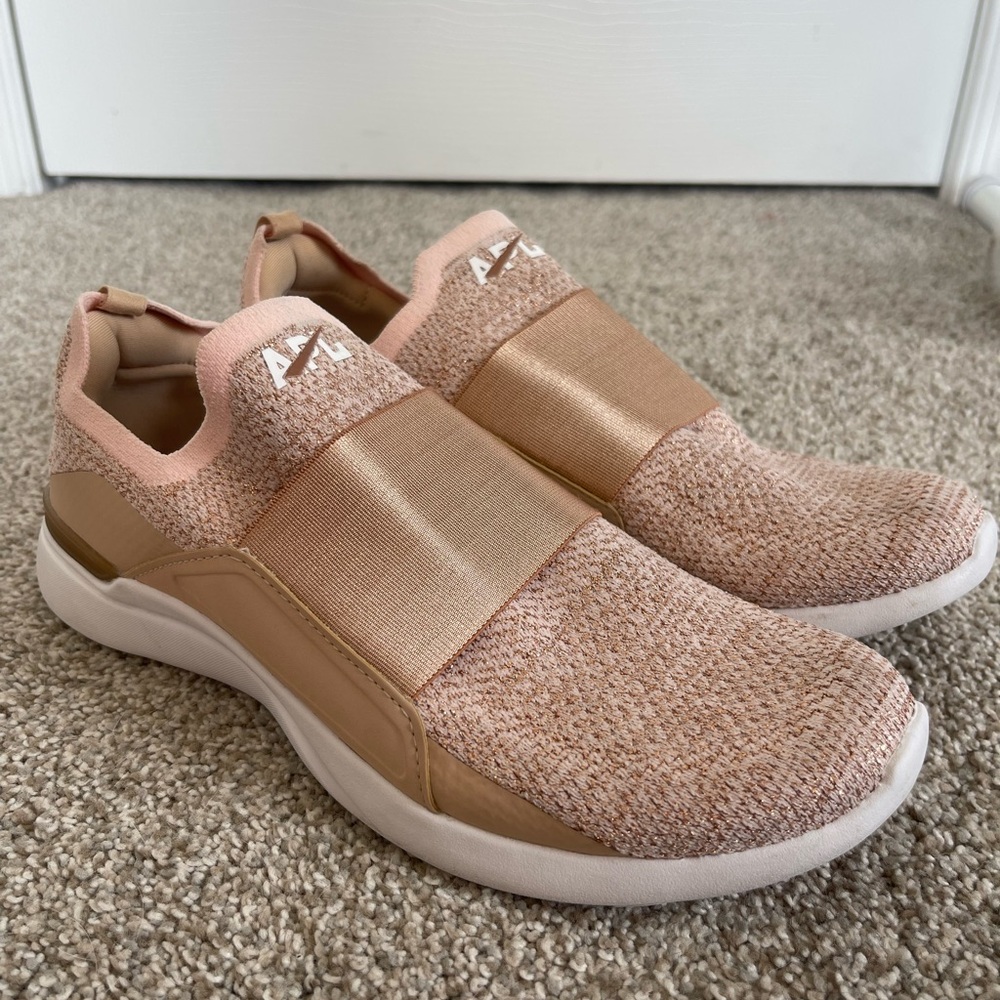 Women's APL Pink Athletic Slip-On Shoes